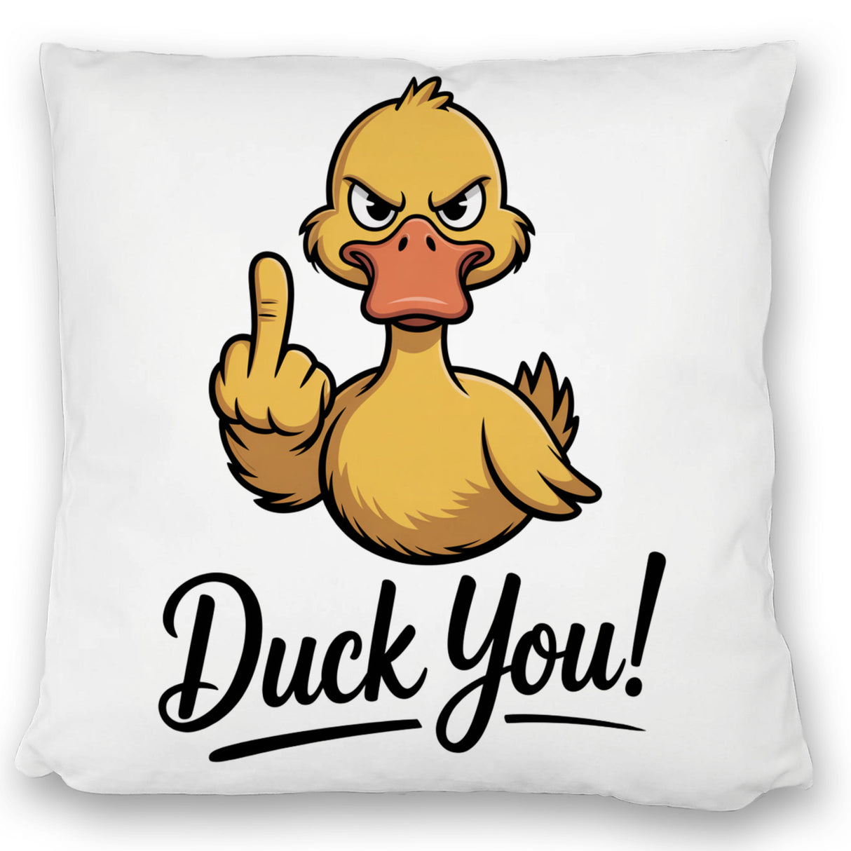 Mittelfinger Ente DUCK YOU Kissen