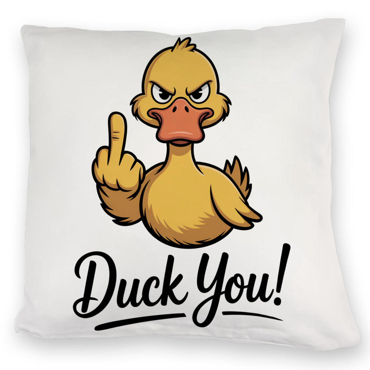 Mittelfinger Ente DUCK YOU Kissen