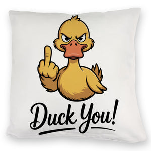Mittelfinger Ente DUCK YOU Kissen