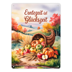 Herbstzauber liegt in der Luft Souvenir Metallschild in 15x20 cm Herbst Erntedank