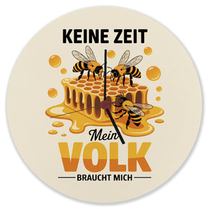 Honigbienen Wanduhr für Imker - Keine Zeit