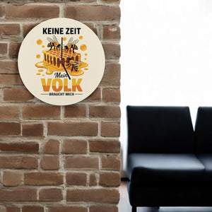 Honigbienen Wanduhr für Imker - Keine Zeit