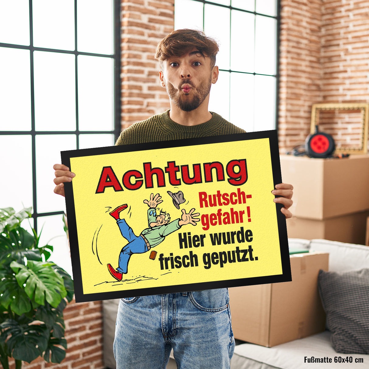 Rutschiger Boden Fußmatte in 35x50 cm