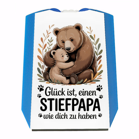 Glück ist einen Stiefpapa wie dich zu haben Bärenumarmung Parkscheibe Vatertag