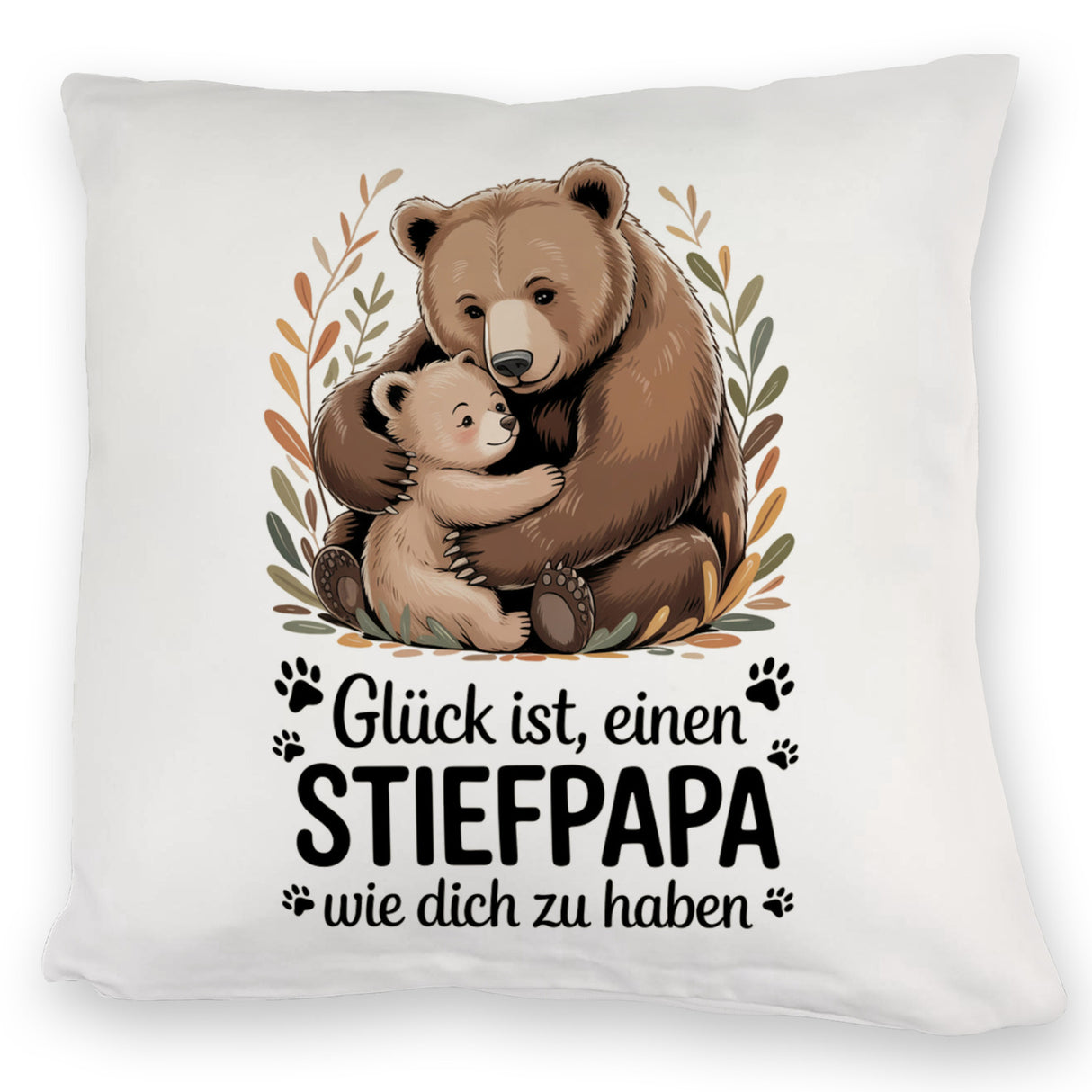 Glück ist einen Stiefpapa wie dich zu haben Bärenumarmung Kissen Vatertag