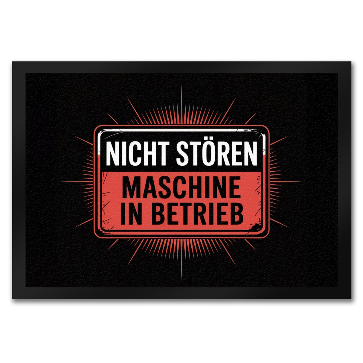 Maschine in Betrieb Fußmatte in 35x50 cm - Nicht stören