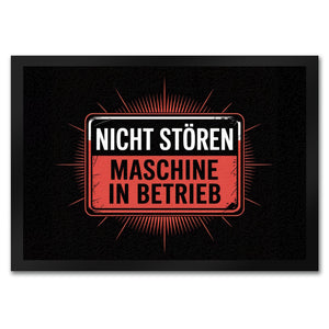 Maschine in Betrieb Fußmatte in 35x50 cm - Nicht stören