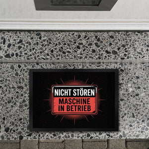 Maschine in Betrieb Fußmatte in 35x50 cm - Nicht stören