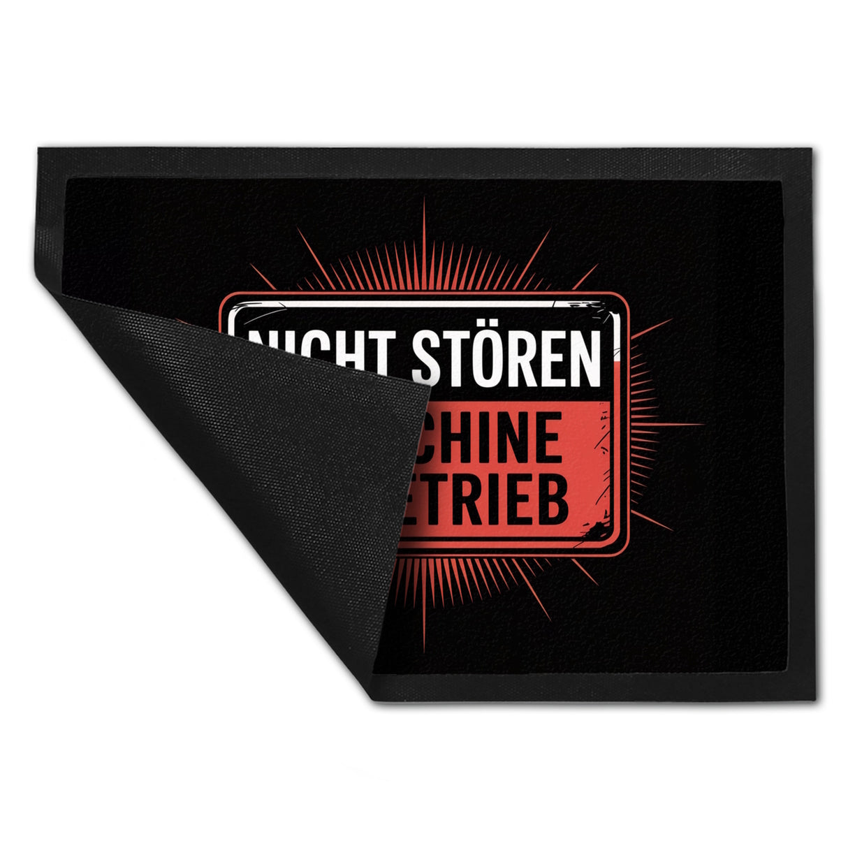 Maschine in Betrieb Fußmatte in 35x50 cm - Nicht stören