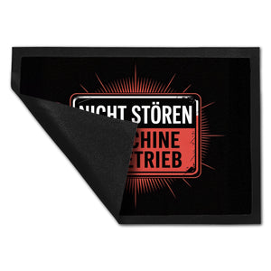 Maschine in Betrieb Fußmatte in 35x50 cm - Nicht stören