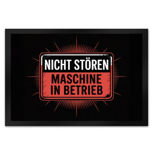 Maschine in Betrieb Fußmatte in 35x50 cm - Nicht stören