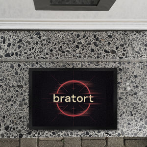 bratort Fadenkreuz Fußmatte in 35x50 cm für Hobbyköche und Tatort-Fans