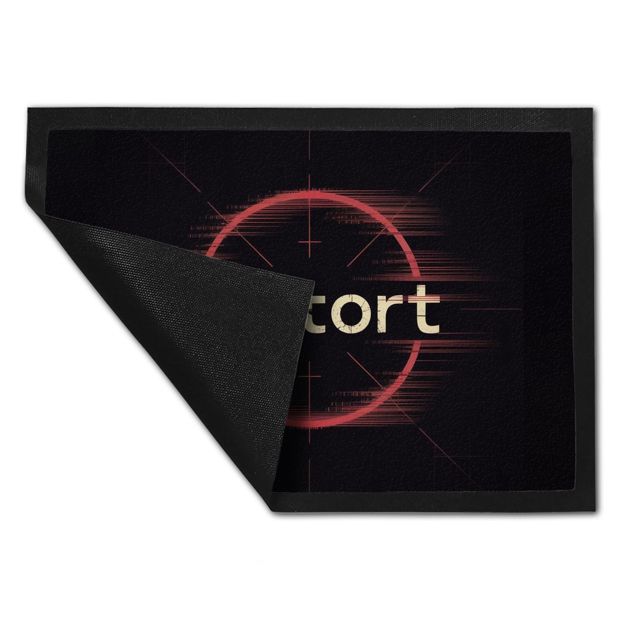 bratort Fadenkreuz Fußmatte in 35x50 cm für Hobbyköche und Tatort-Fans