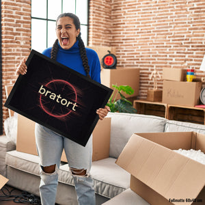 bratort Fadenkreuz Fußmatte in 35x50 cm für Hobbyköche und Tatort-Fans