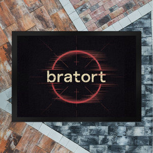 bratort Fadenkreuz Fußmatte in 35x50 cm für Hobbyköche und Tatort-Fans