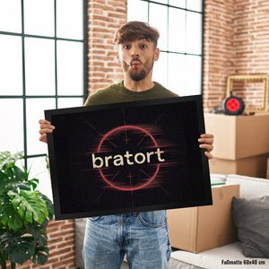 bratort Fadenkreuz Fußmatte in 35x50 cm für Hobbyköche und Tatort-Fans