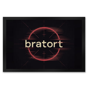 bratort Fadenkreuz Fußmatte in 35x50 cm für Hobbyköche und Tatort-Fans