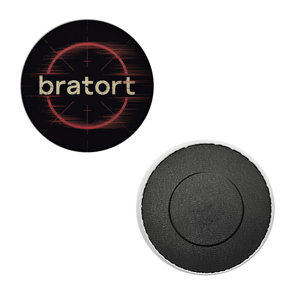 bratort Fadenkreuz Magnet für Hobbyköche und Tatort-Fans