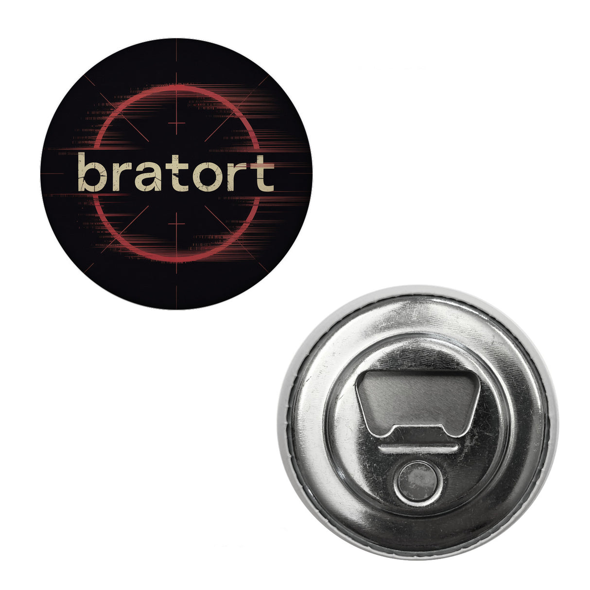 bratort Fadenkreuz Magnet für Hobbyköche und Tatort-Fans