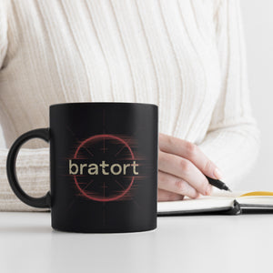 bratort Fadenkreuz Tasse für Hobbyköche und Tatort-Fans
