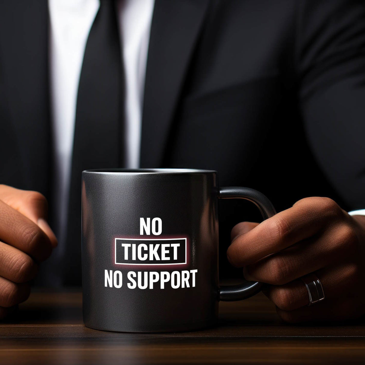 No Ticket No Support Tasse für Informatiker