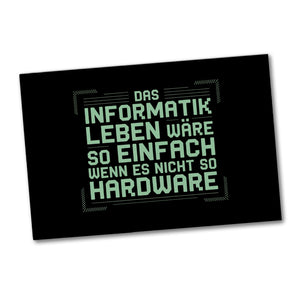 Das Leben nicht so Hardware Souvenir Souvenir Magnet für Informatiker