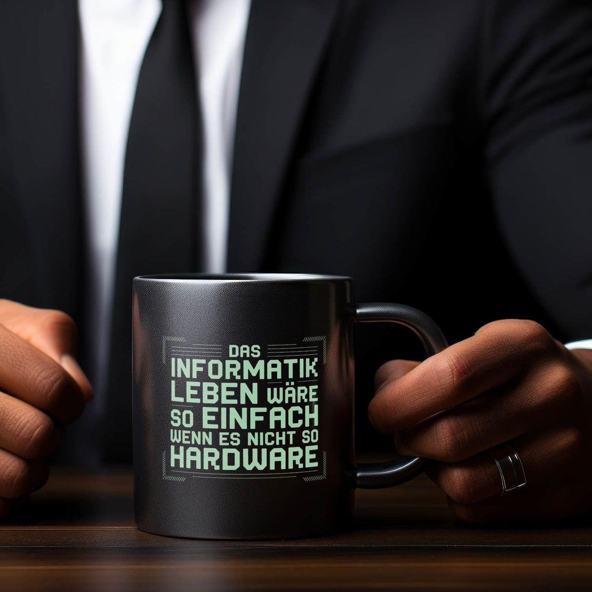 Das Leben nicht so Hardware Tasse für Informatiker