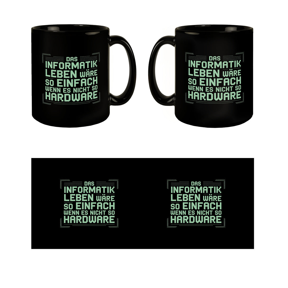 Das Leben nicht so Hardware Tasse für Informatiker