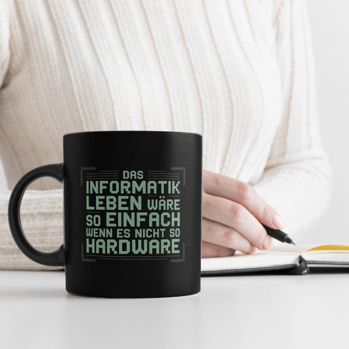 Das Leben nicht so Hardware Tasse für Informatiker