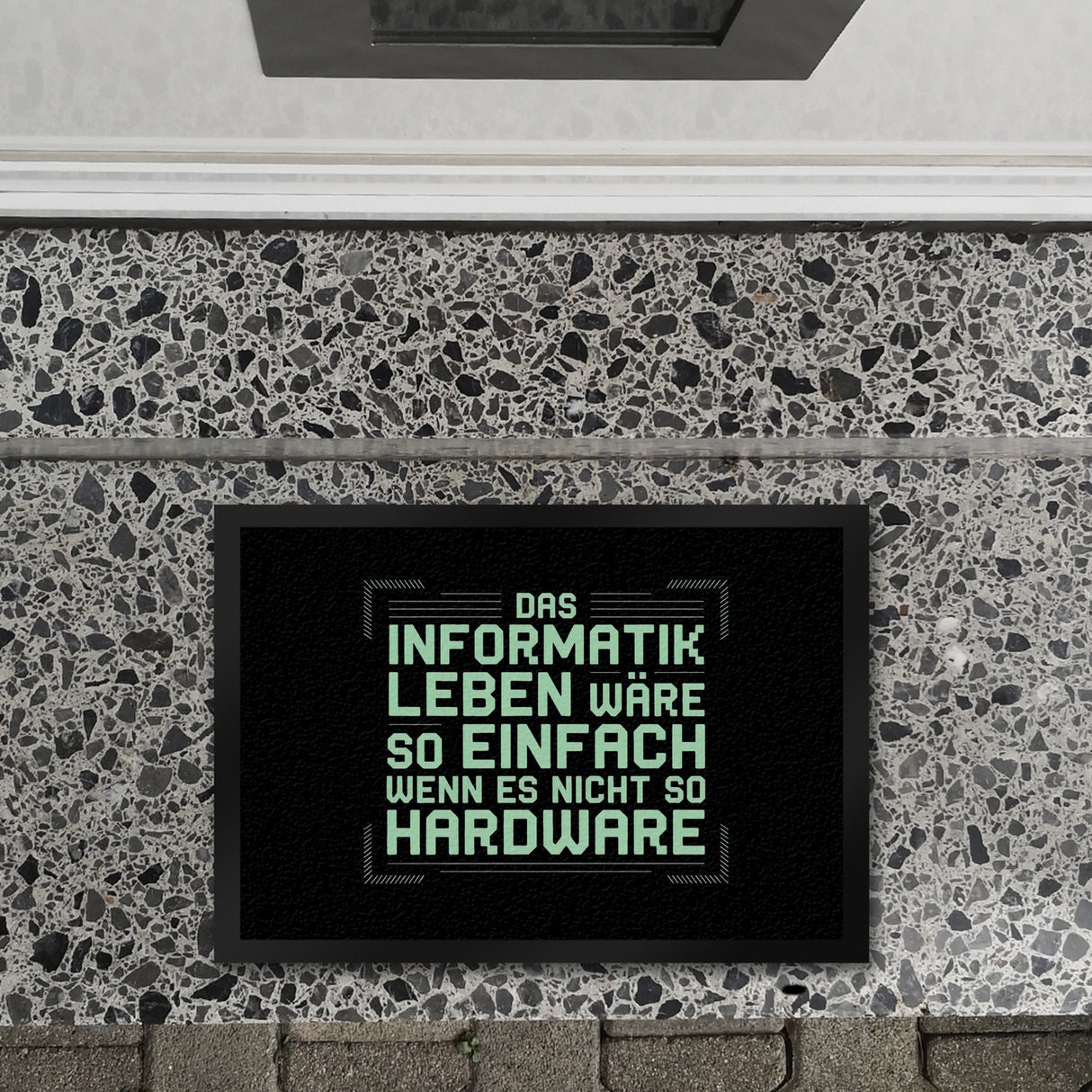 Das Leben nicht so Hardware Fußmatte in 35x50 cm für Informatiker