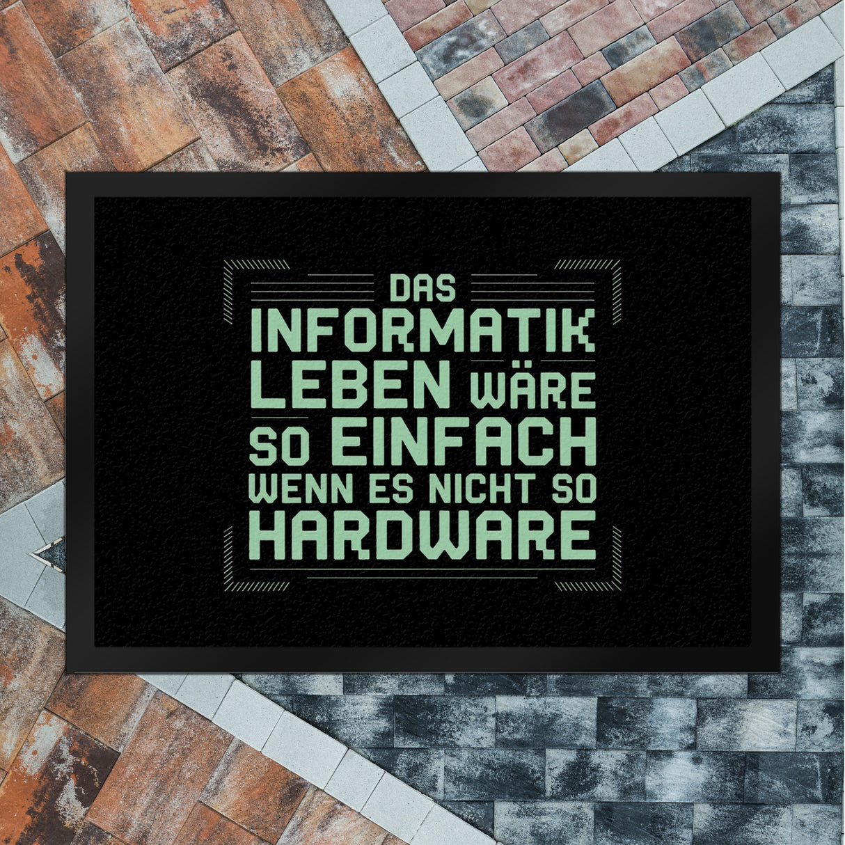 Das Leben nicht so Hardware Fußmatte in 35x50 cm für Informatiker