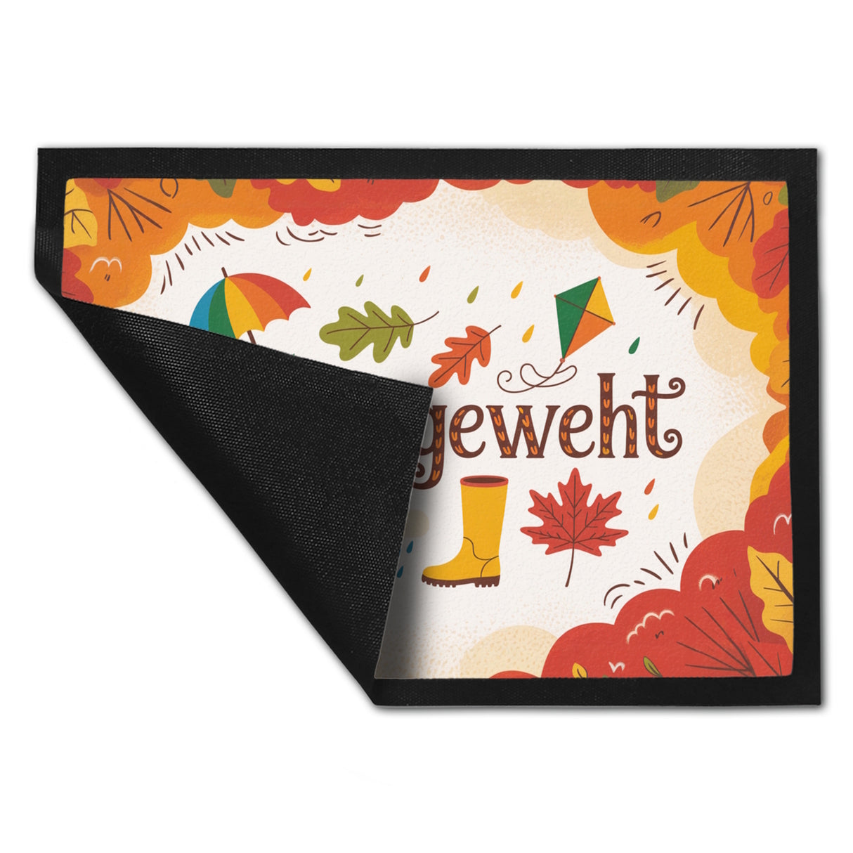 Hereingeweht Fußmatte in 35x50 cm mit Herbstmotiven