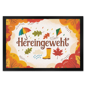 Hereingeweht Fußmatte in 35x50 cm mit Herbstmotiven