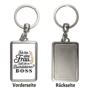 Frau ist der BOSS Schlüsselanhänger