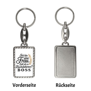 Frau ist der BOSS Schlüsselanhänger