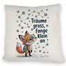 Fuchs mit Rucksack - Träume gross Kissen