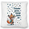 Fuchs mit Rucksack - Träume gross Kissen