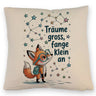 Fuchs mit Rucksack - Träume gross Kissen