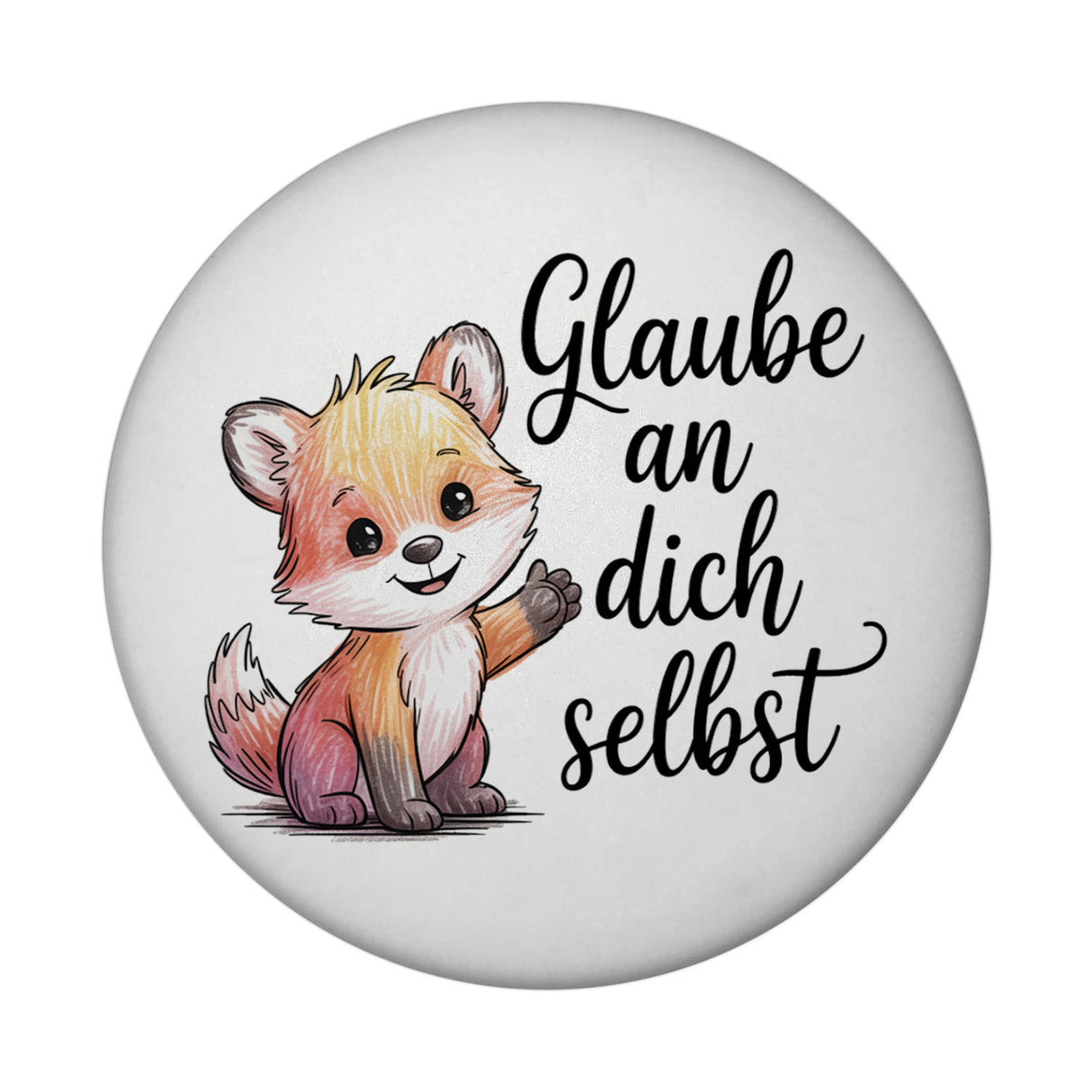 kleiner Fuchs Glaube an dich selbst Magnet
