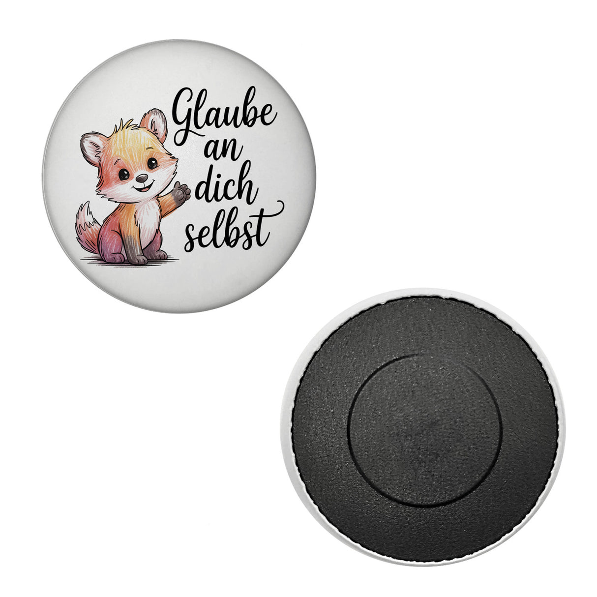 kleiner Fuchs Glaube an dich selbst Magnet