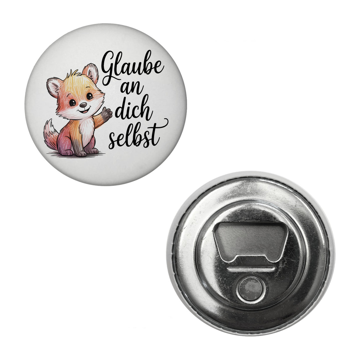 kleiner Fuchs Glaube an dich selbst Magnet
