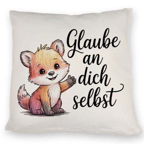 kleiner Fuchs Glaube an dich selbst Kissen