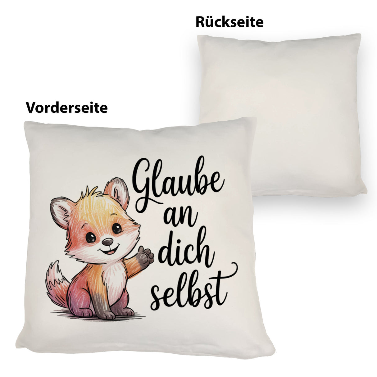 kleiner Fuchs Glaube an dich selbst Kissen