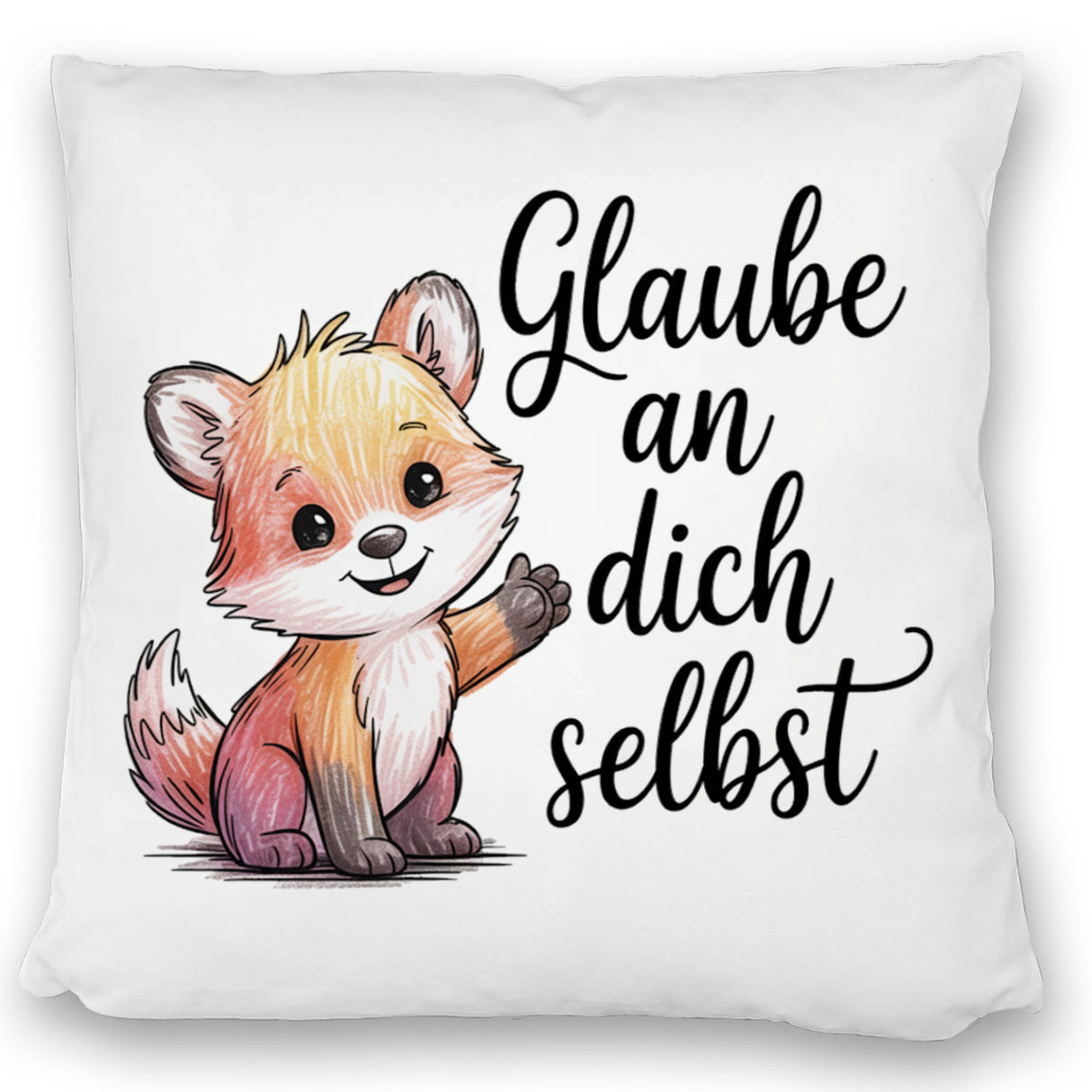 kleiner Fuchs Glaube an dich selbst Kissen