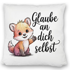 kleiner Fuchs Glaube an dich selbst Kissen