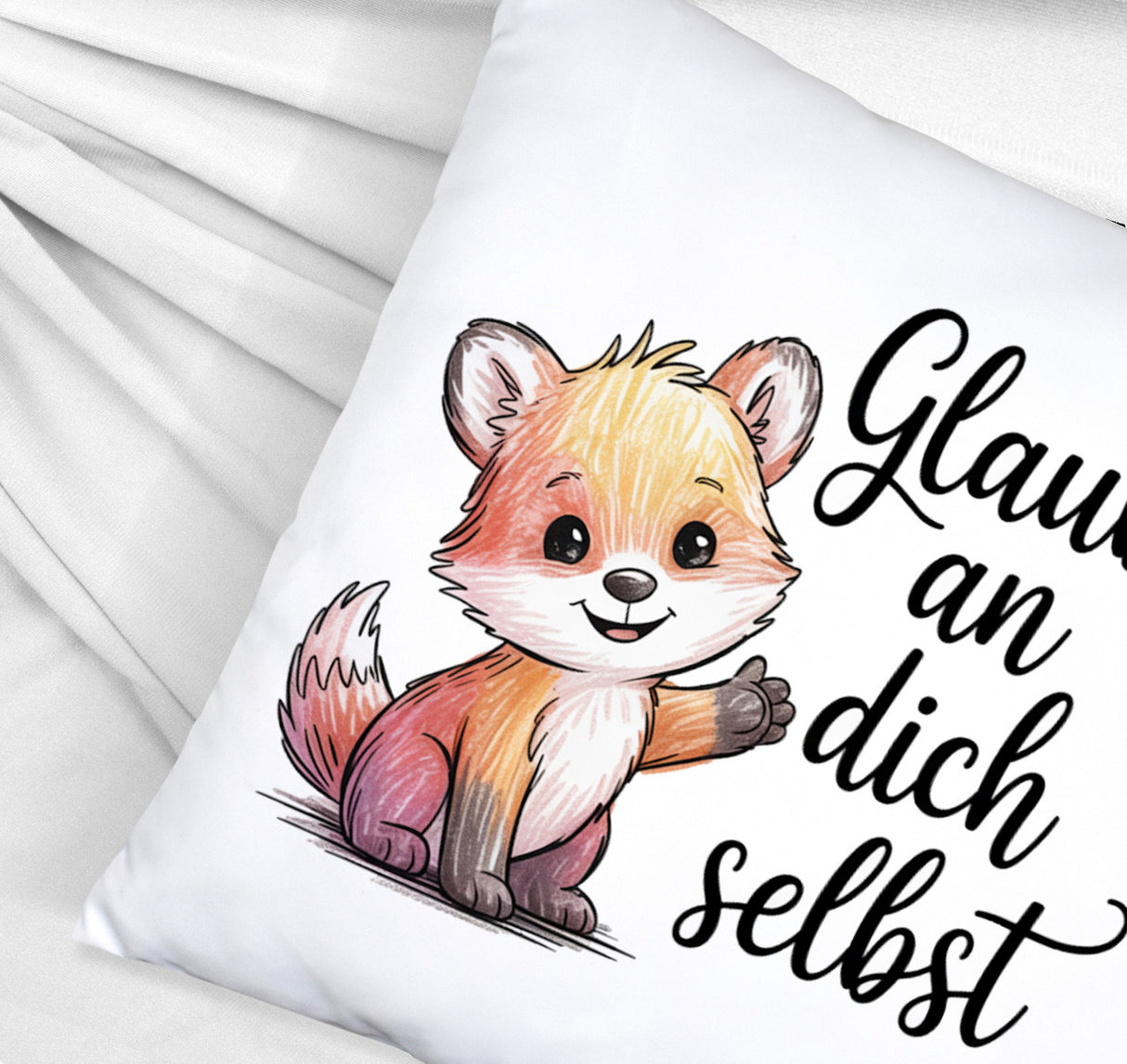 kleiner Fuchs Glaube an dich selbst Kissen