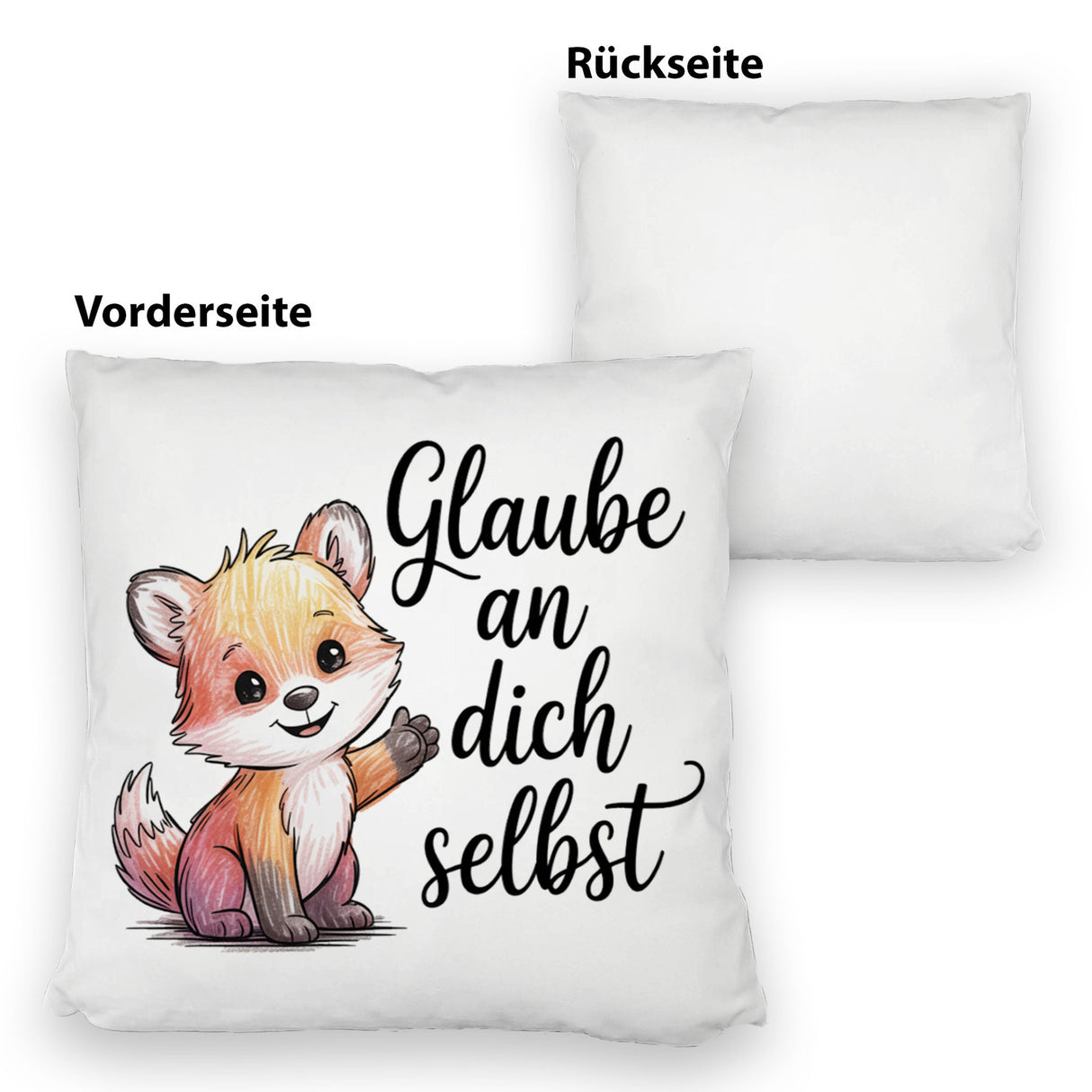 kleiner Fuchs Glaube an dich selbst Kissen