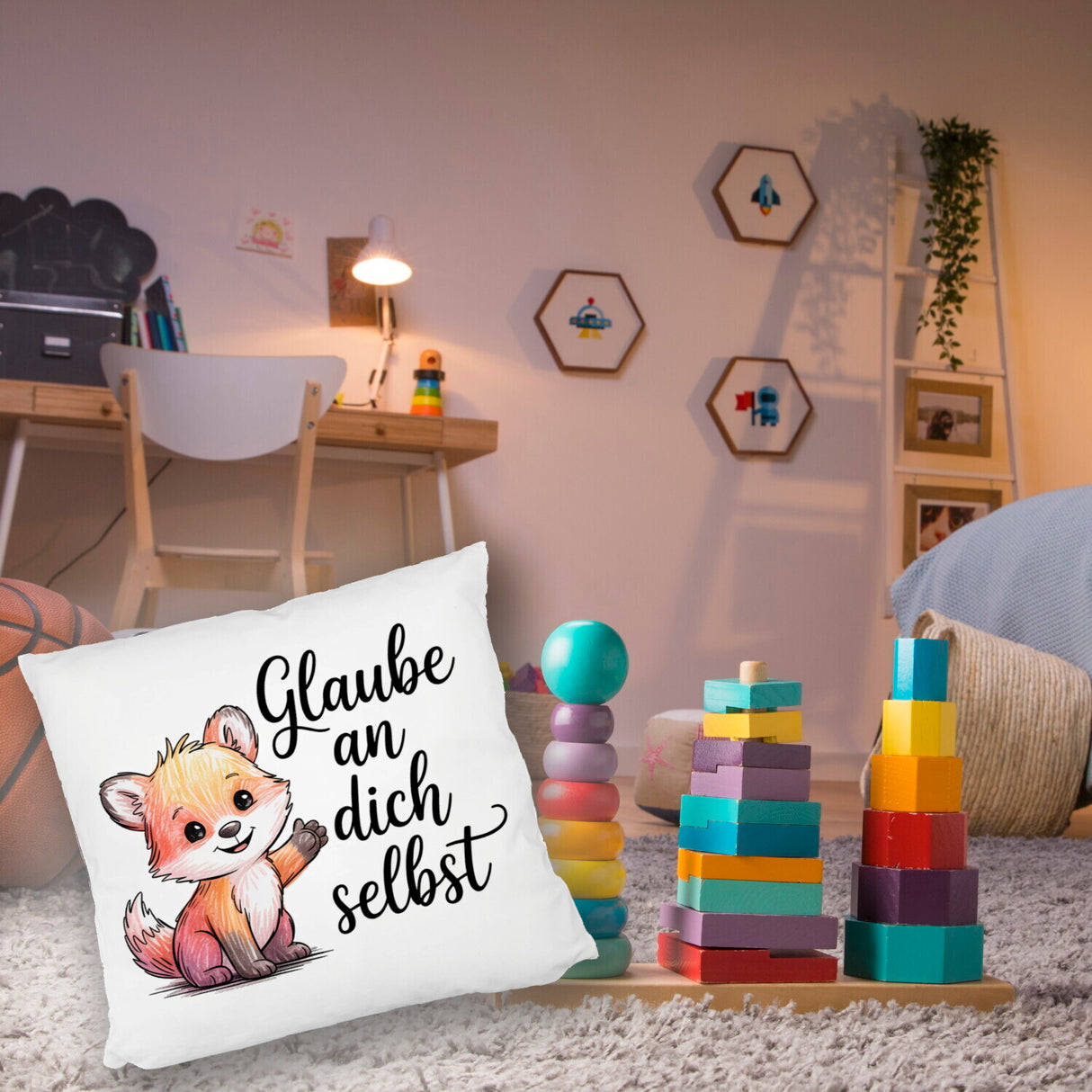 kleiner Fuchs Glaube an dich selbst Kissen