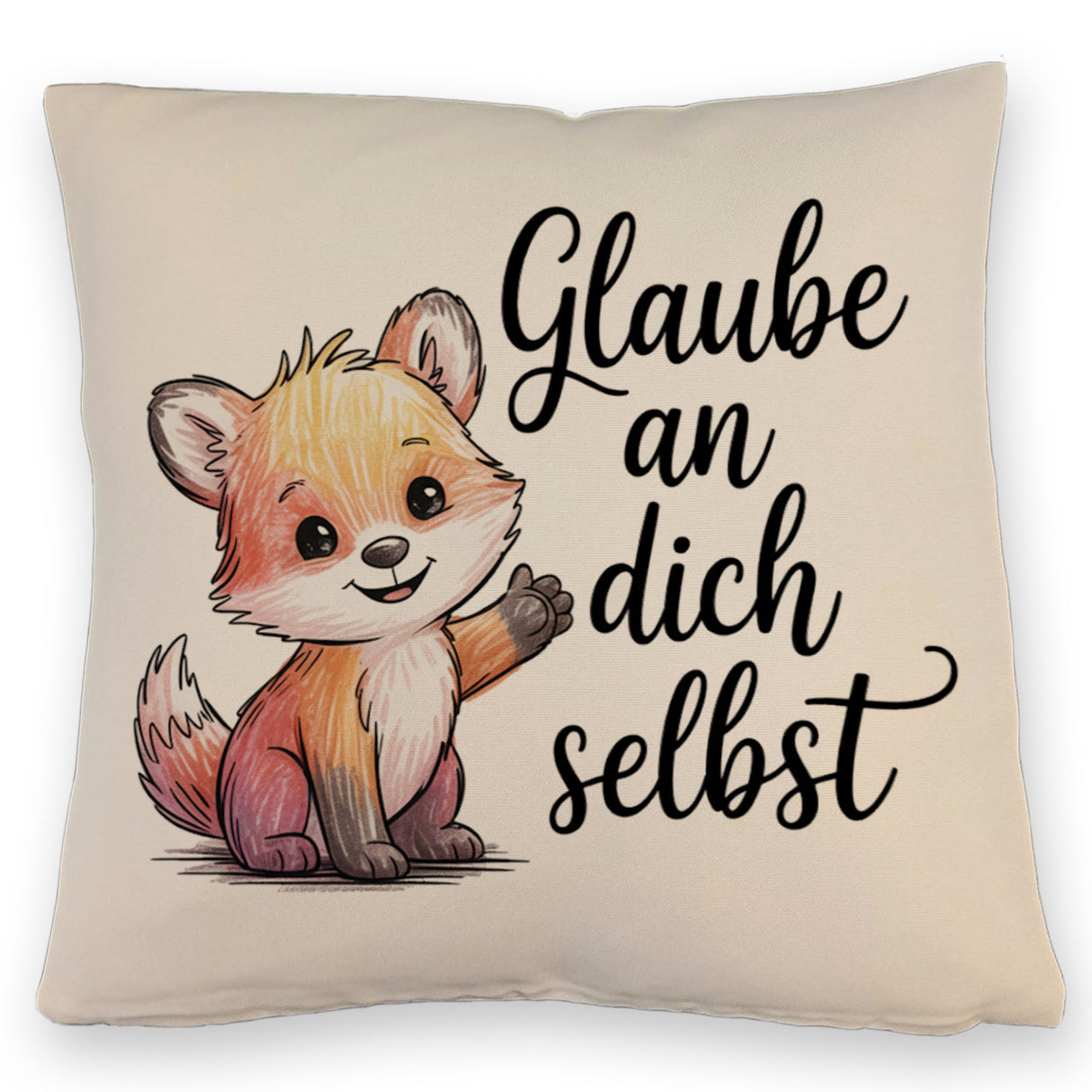 kleiner Fuchs Glaube an dich selbst Kissen