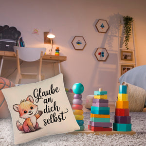 kleiner Fuchs Glaube an dich selbst Kissen